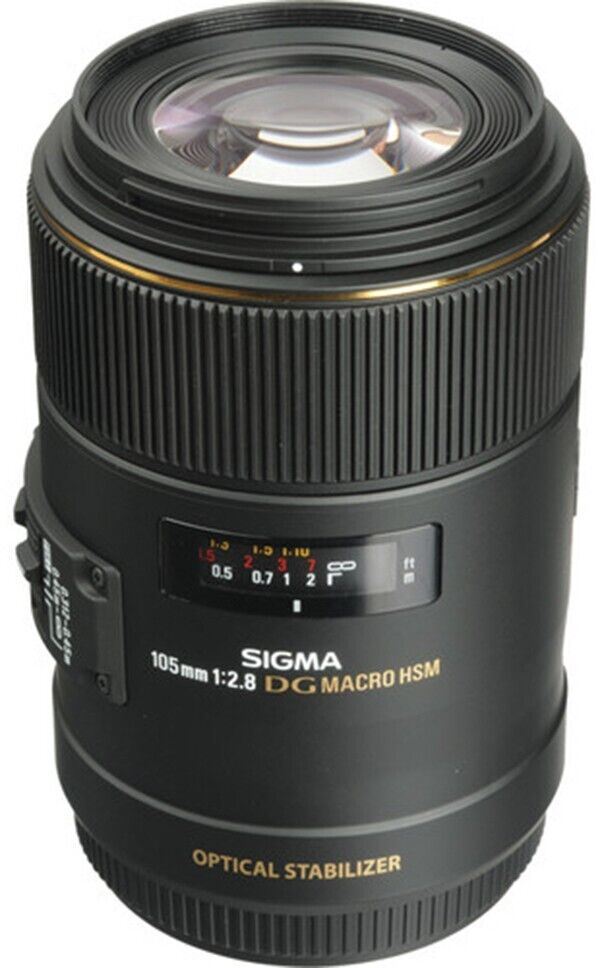 Sigma 105mm f/2.8 MACRO OS HSM DG EX Lens Canon EF-Mount #258954  (UK Stock) NEW