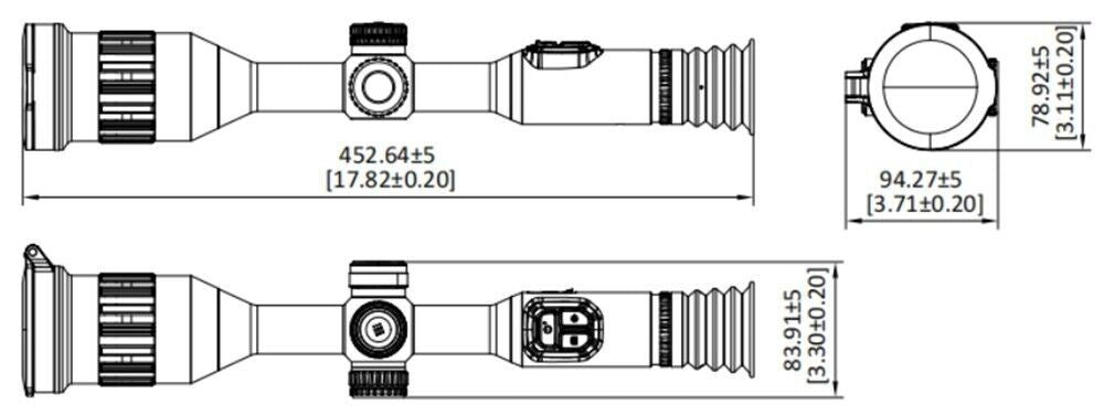 HIKMICRO Stellar 3.0 SX60L Thermal Rifle Scope with LRF - 60mm  18mK 1280x1024px
