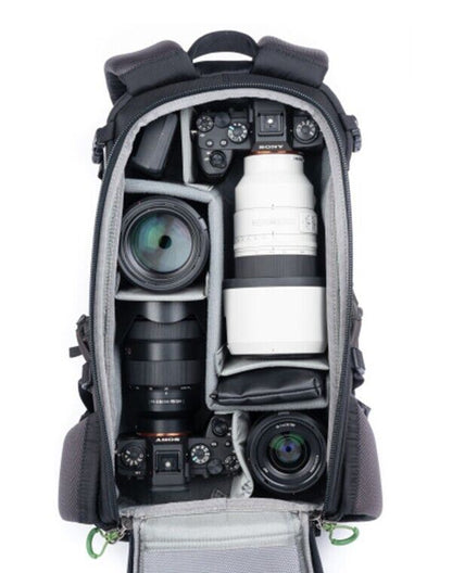 Think Tank Backlight 18L Charcoal Slate Black Camera Backpack +13" Laptop UK NEW