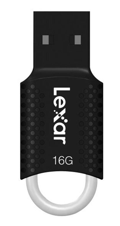 Lexar 16Gb USB Flash Jump Drive USB 2.0 V40 Memory Stick Black & Silver (UK) NEW
