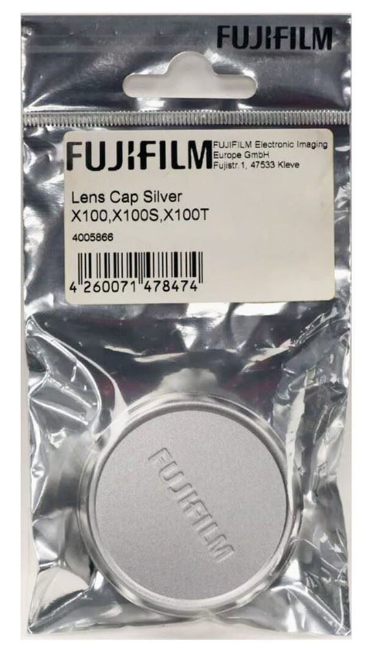 Fujifilm X100 Lens Cap Silver for Fuji X100 X100S X100T X100F #4005866 (UK) BNIP