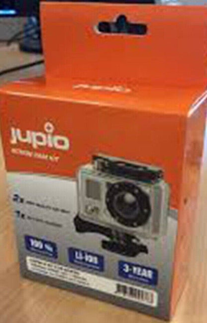 GoPro Hero 4 Kit by Jupio Action Cam Kit AHDBT-401 (UK Stock) BNIB 2 Bats Charge