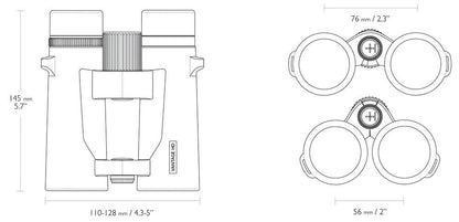 Hawke Vantage HD 10x42 Binoculars Green Bird Watching Nature Hunting #34215  (UK