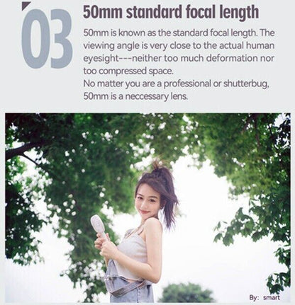 TTArtisan 50mm F2 Lens Full Frame Format Mount Canon EOS R RF Camera Black  (UK)