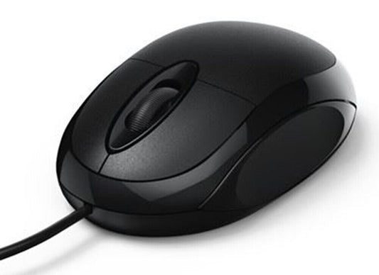 Hama MC-100 Wired USB Mouse/PC/MAC/Travel/Compact/Small/3 Button/Black 182600 UK
