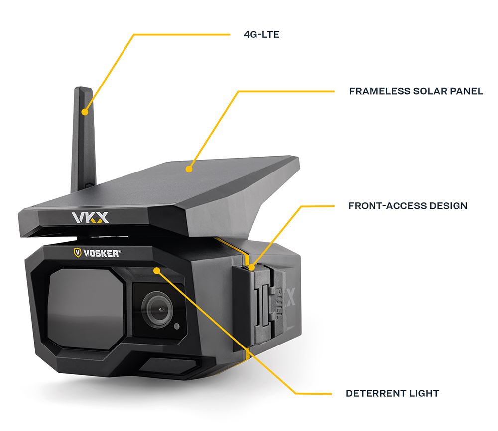 Vosker VKX 4G LTE wireless security camera Solar Power Cellular (UK Stock)  BNIB