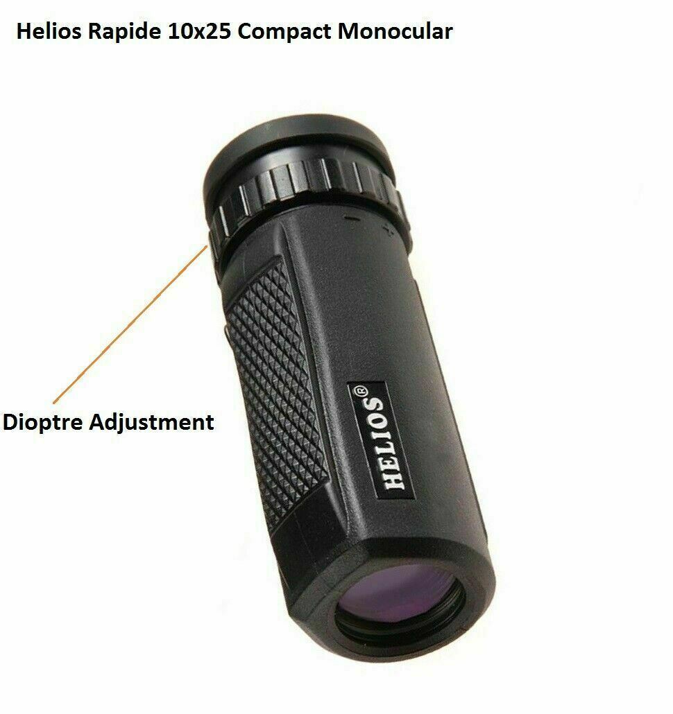 Helios Rapide 8 x 25 Compact Roof Prism Monocular #30921 (UK Stock) BNIB NEW