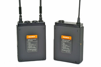 MAMEN WMIC-01 Professional UHF Dual-Channel Digital Wireless Microphone System