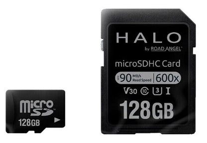 Road Angel Halo Micro SDXC 128GB Memory Card Class 10, UHS-I 90MB/s U3 + Adapter