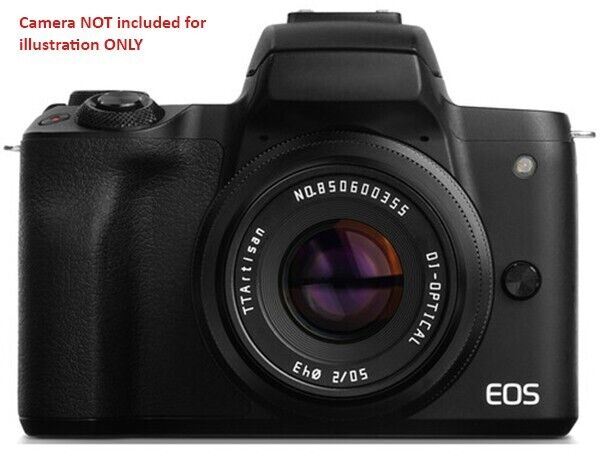 TTArtisan 50mm F2 Lens Full Frame Format Mount Canon EOS R RF Camera Black  (UK)