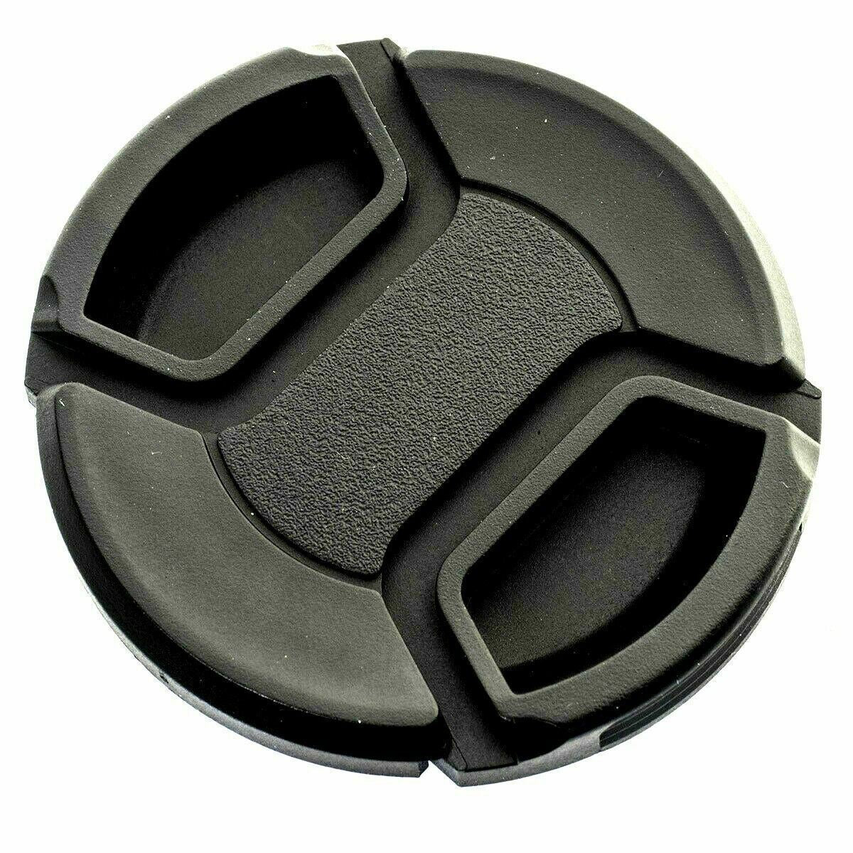 KOOD 55mm CENTRE PINCH GRIP STYLE LENS CAP COVER for 55mm + CORD (UK Stock)  NEW