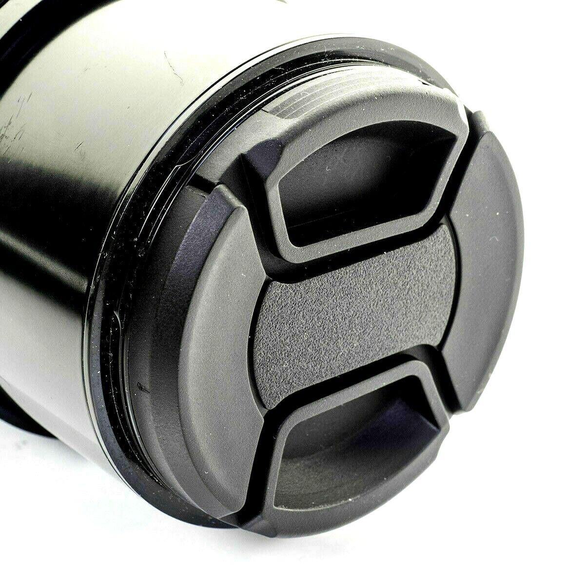 KOOD 55mm CENTRE PINCH GRIP STYLE LENS CAP COVER for 55mm + CORD (UK Stock)  NEW