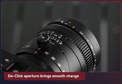 TTArtisan 50mm F1.4 Lens Full Frame Format Mount Nikon Z Camera Black  (UK) BNIB