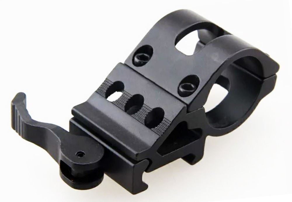 IR Torch Bracket Clamp for Picatinny Rail 20mm Offset Mount 45 Degree 25.4mm (UK