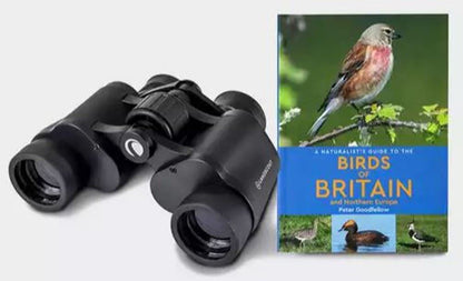 Celestron Birder Starter Kit - LandScout 7x35 Porro Prism Binocular + Book 73151