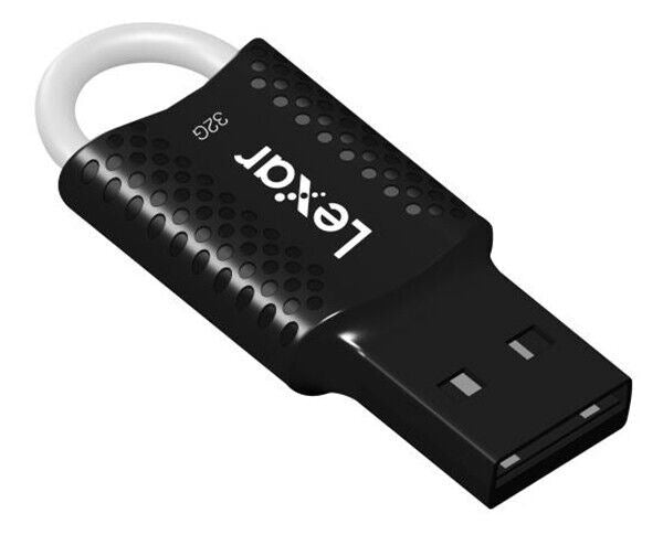 Lexar 32Gb USB Flash Jump Drive USB 2.0 V40 Memory Stick Black & Silver (UK) NEW