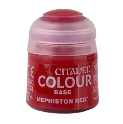Citadel colour Base - Mephiston Red paint 12ml WarHammer  Games Workshop