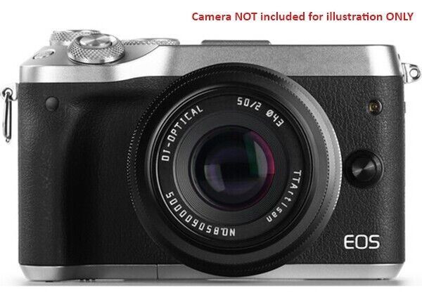 TTArtisan 50mm F2 Lens Full Frame Format Mount Canon EOS R RF Camera Black  (UK)