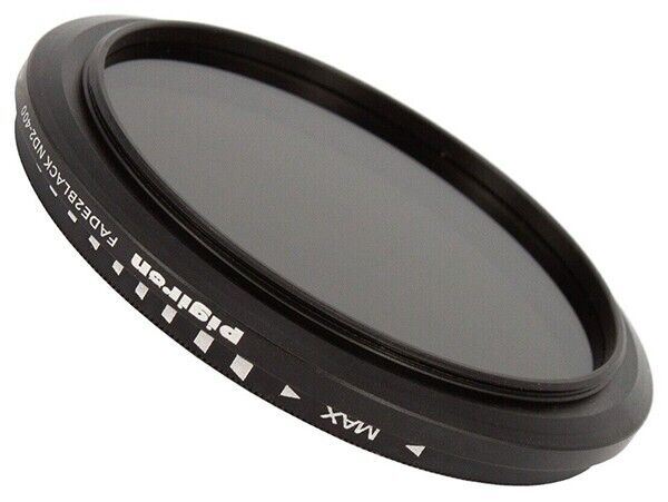 Variable Neutral Density Filter by Pig Iron 55mm = FADE2BLACK ND2-ND400 (UK) NEW