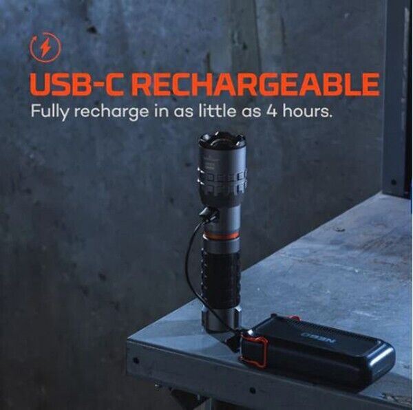 Nebo SLYDE King 4K Lumen LED Magnetic Base Dual Light Torch (UK Stock) BNIB  NEW