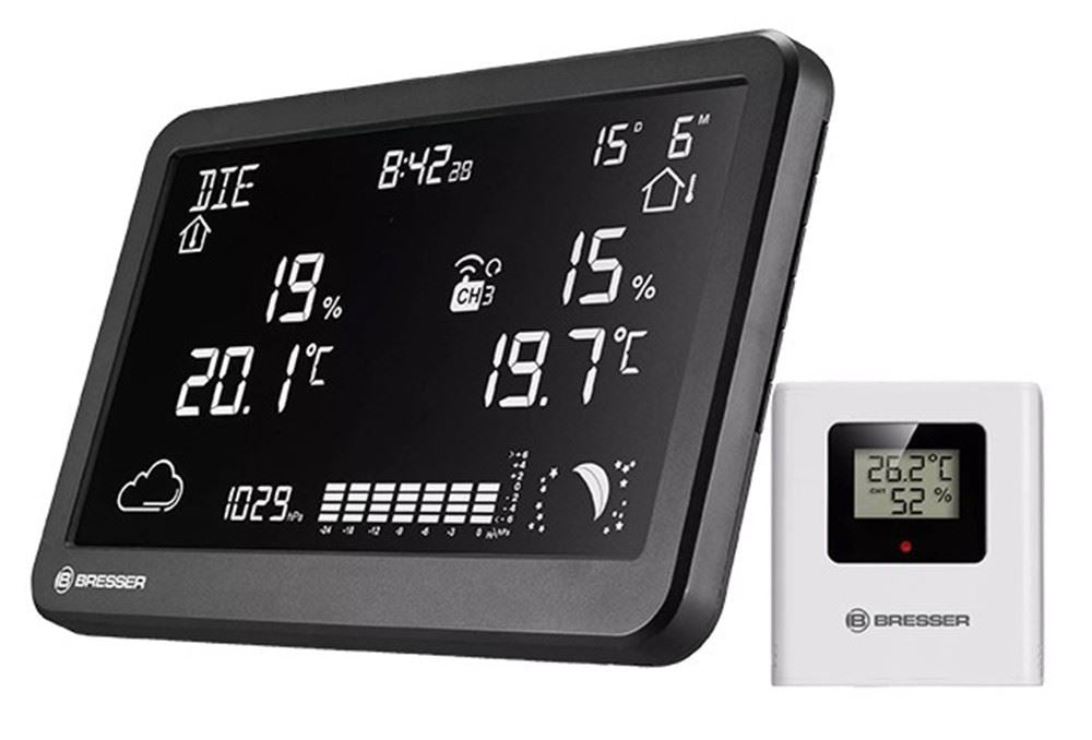 Bresser Weather Station Radio Controlled Meteo Temp Kit #7004330 (UK Stock) BNIB