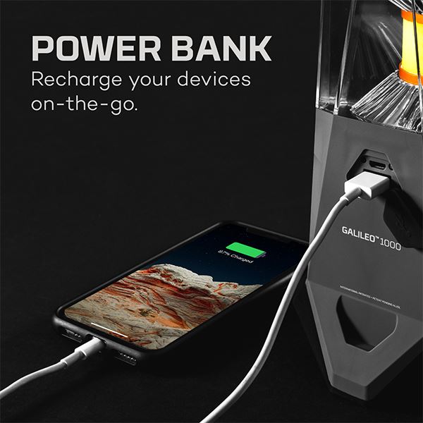 Nebo Galileo Flex 1000 Rechargeable Lantern LED Power Bank  #NEB-LTN-0004-G (UK)