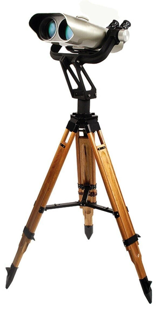 OBSERVATION BINOCULARS Helios QUANTUM-7.4  25 x 100 Hardwood Tripod & Case 30876