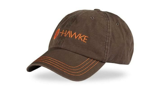 Hawke Optics Uni-Sex Baseball Cap in Distressed Grey & Orange - One-Size #99301