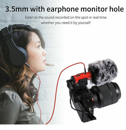 Mamen Mic-07 Pro Vlogging Video On Camera Microphone - DSLR Smartphone (UK) BNIB