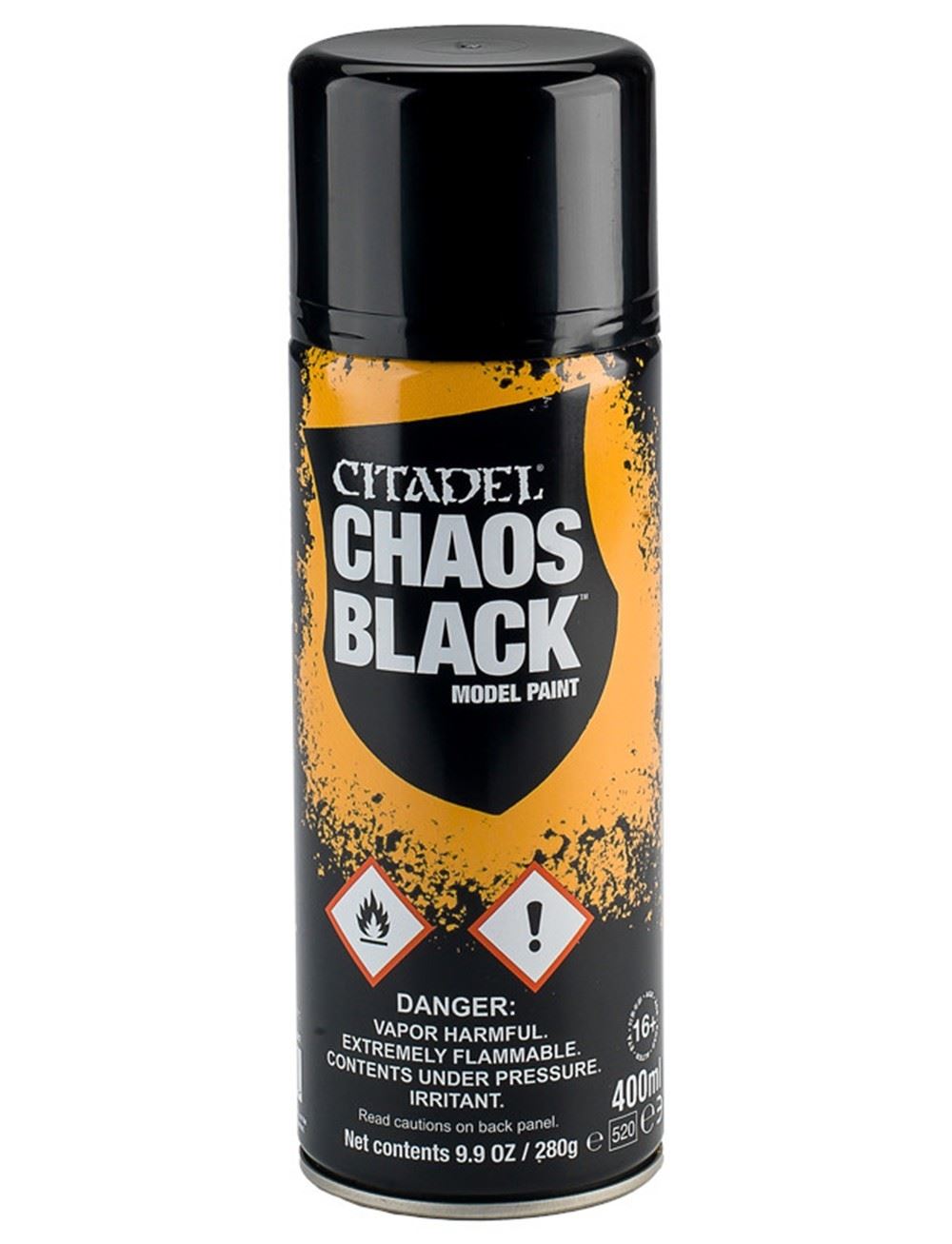 Citadel Colour Chaos Black Spray Paint 280g Games Workshop- Warhammer Miniature