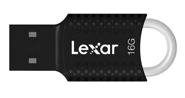 Lexar 16Gb USB Flash Jump Drive USB 2.0 V40 Memory Stick Black & Silver (UK) NEW