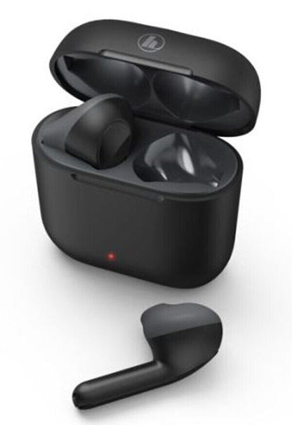 Hama Freedom Bluetooth Earbuds Earphones Headphones + Charging Case - Black (UK)