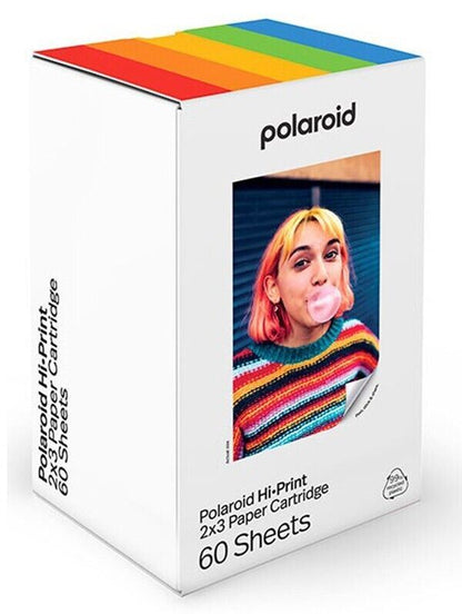 original POLAROID HI-PRINT 2x3 PAPER CARTRIDGE (60x SHEETS) UK Stock 2" x 3" NEW