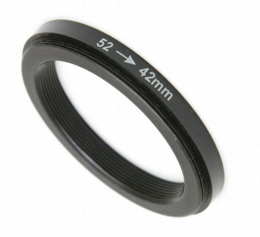 Male 52mm to Female T2 42mm Mount Adapter Stepping Ring (UK) for T Mount BNIP 52