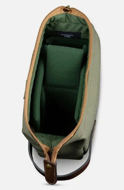 Billingham Capsule 1 Camera Pouch in Sage FibreNyte / Chocolate #508048-54  (UK)