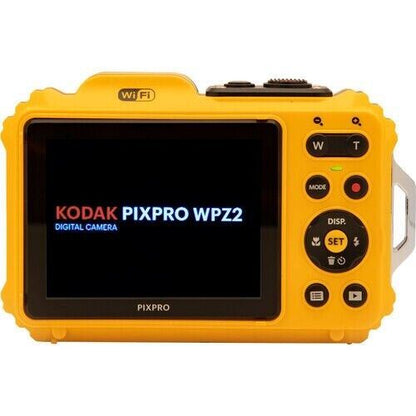 Kodak Pixpro WPZ2 15M Waterproof Digital Camera 4x Zoom 16 MP in Yellow (UK) NEW