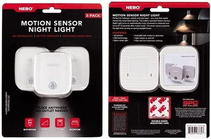 Triple PACK NEBO Automated Motion Smart Sensor Night Light (3 Pack) NEB-WLT-0026