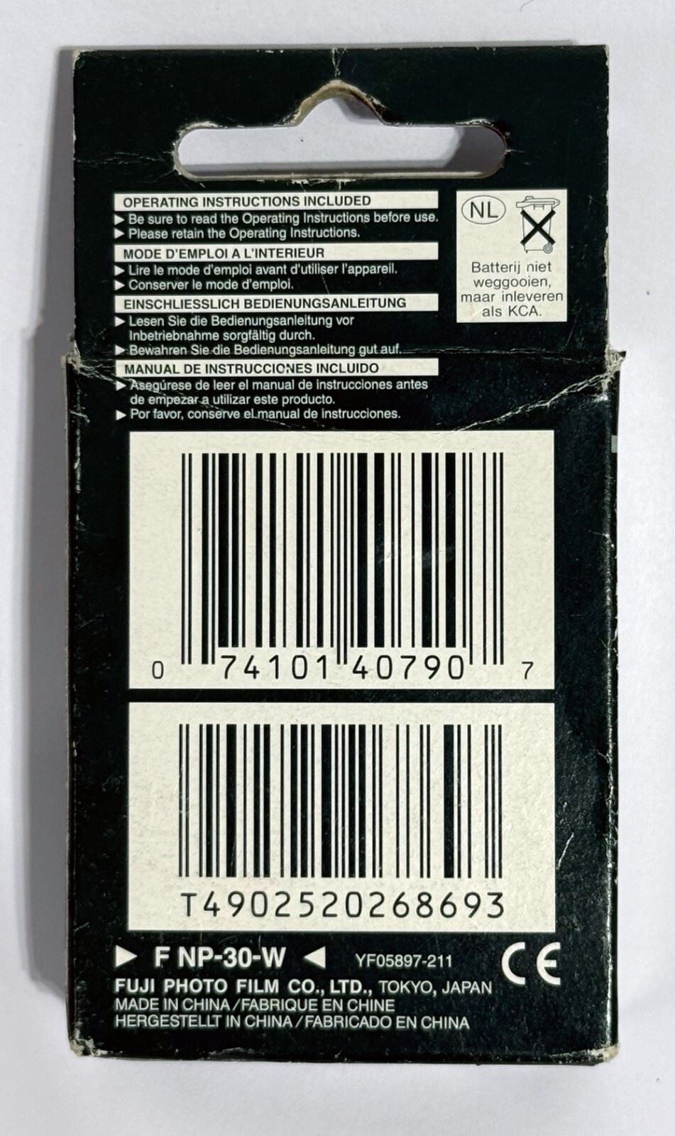Original FUJIFILM NP-30 Lithium-ion Battery for F440, F450 Camera (UK Stock) NEW
