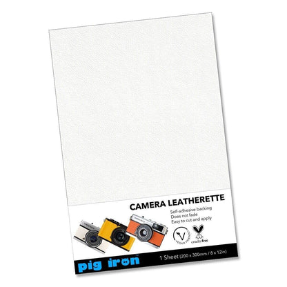 Pig Iron Self-Adhesive Camera Leatherette Sheet A4 30 x 20cm in IVORY (UK)  BNIP