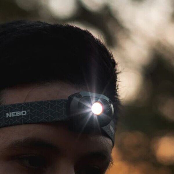NEW Nebo Mycro Headlamp, & Cap Light 400 Lumen Turbo Mode Rechargeable (UK) BNIB