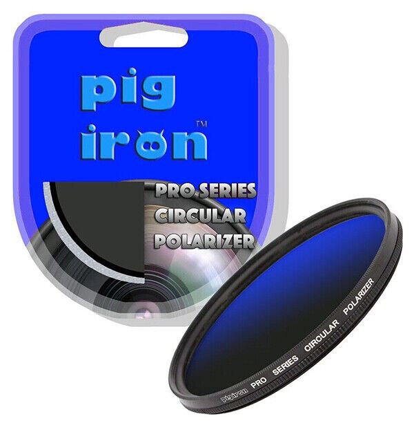 Pig Iron 72mm Pro Series Circular Polarising Filter Premium Glass Lens Polariser
