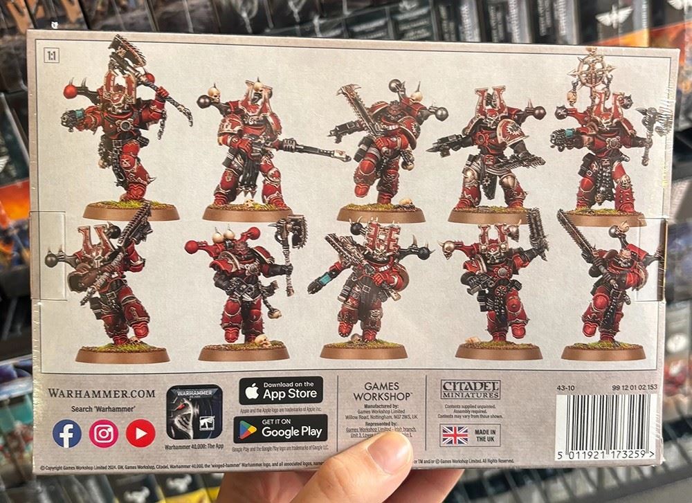Warhammer 40K World Eaters Khorne Berzerkers - Games Workshop