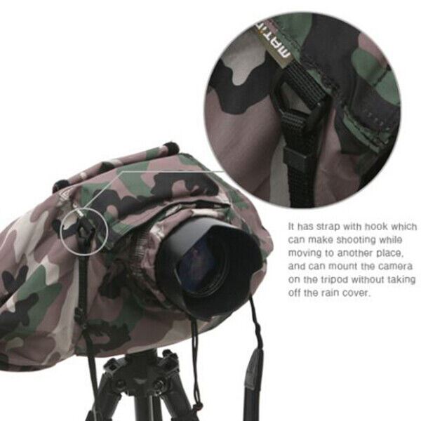 Matin DSLR ILCE Deluxe Camera Protective v2.0 Rain Cover CAMO Camouflage #M-7101