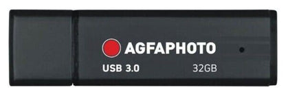 Agfa Photo 32Gb USB Flash Drive USB 3.0 in black Memory Stick  (UK Stock )  BNIP