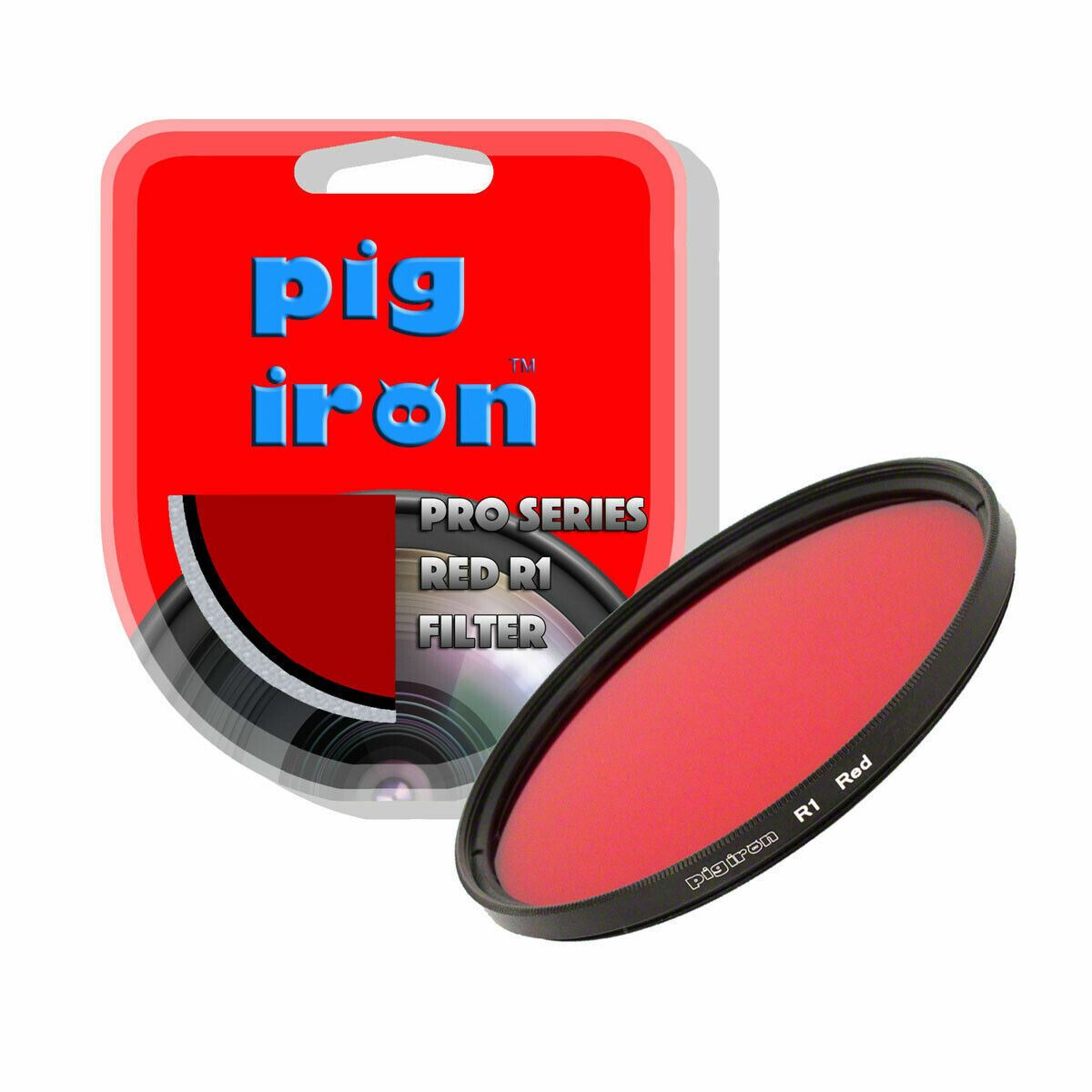 Filtro Fotografico Pig Iron 40.5 Mm Rosso R1 - Per Contrasto, Filettato, Professionale Filtro Fotografico Pig Iron 40.5 Mm Rosso R1 - Per Contrasto, Filettato, Professionale