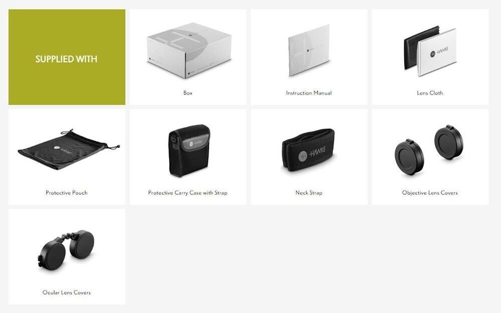 Hawke Vantage HD 10x42 Binoculars Green Bird Watching Nature Hunting #34215  (UK