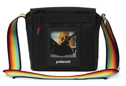 Polaroid Spectrum Box Camera Bag in Black with Multicolor Strap # 6290 (UK) BNIP