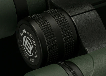 Bresser Pirsch 8 x 26 Waterproof Open Hinge Binoculars & Case #1720826 (UK) BNIB