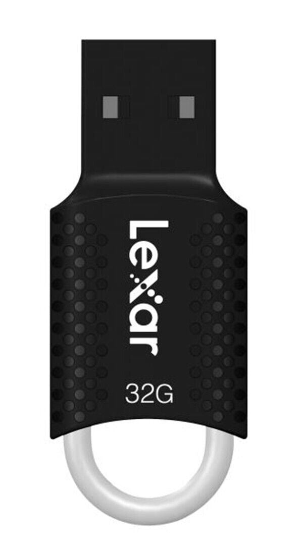 Lexar 32Gb USB Flash Jump Drive USB 2.0 V40 Memory Stick Black & Silver (UK) NEW