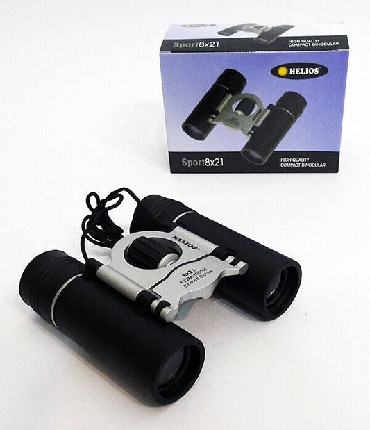 Helios Sport 8 x 21 Compact Roof Prism Binocular #30850 (UK Stock) BNIB  Bargain